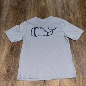 Vineyard Vines Whale Football Graphic Pocket Tee